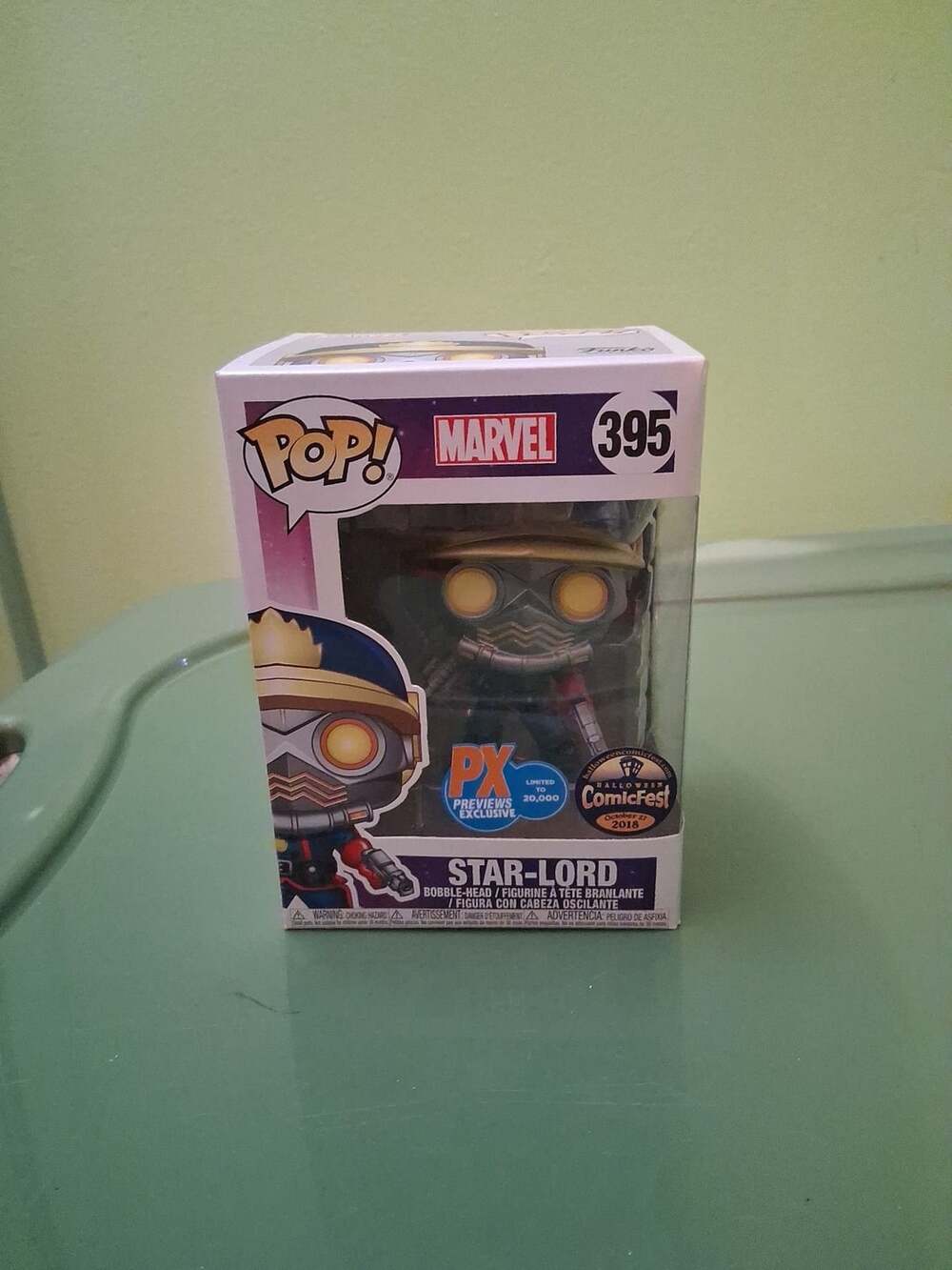 Funko Pop! Marvel Guardians of the Galaxy Star-Lord #395 PX Previews Exclusive